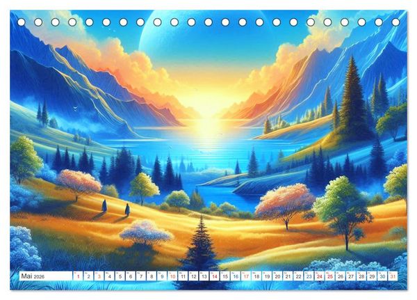 Produktbild: Futurplaneten (Tischkalender 2026 DIN A5 quer), CALVENDO Monatskalender