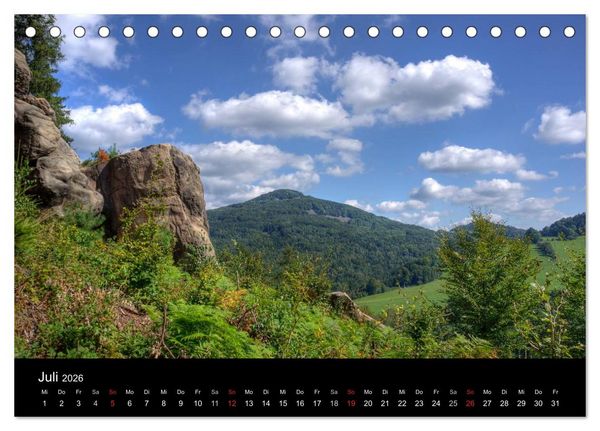 Produktbild: Mein liebes Lausitzer Gebirge (Tischkalender 2026 DIN A5 quer), CALVENDO Monatskalender