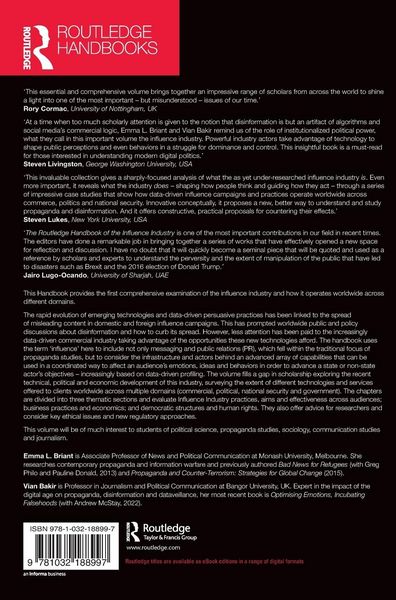 Produktbild: Routledge Handbook of the Influence Industry