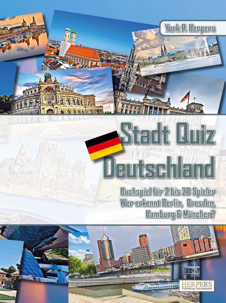 Produktbild: Stadt Quiz Deutschland | Buchspiel f&uuml;r 2 bis 20 Spieler | Wer erkennt Berlin, Dresden, Hamburg & M&uuml;nchen?
