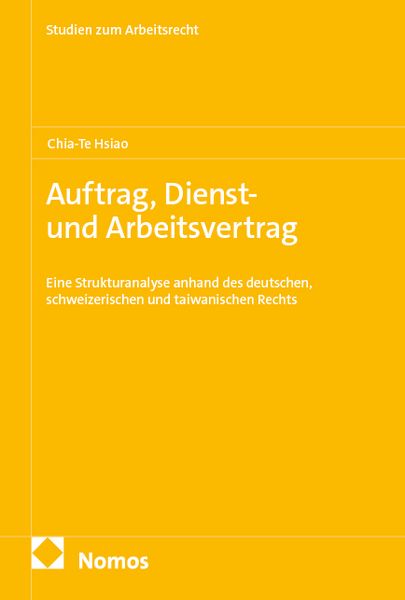 Produktbild: Auftrag, Dienst- und Arbeitsvertrag