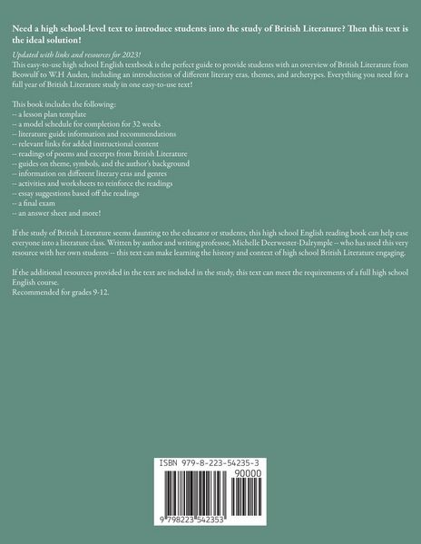Produktbild: High School British Literature