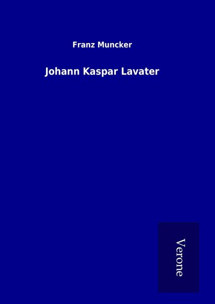 Produktbild: Johann Kaspar Lavater