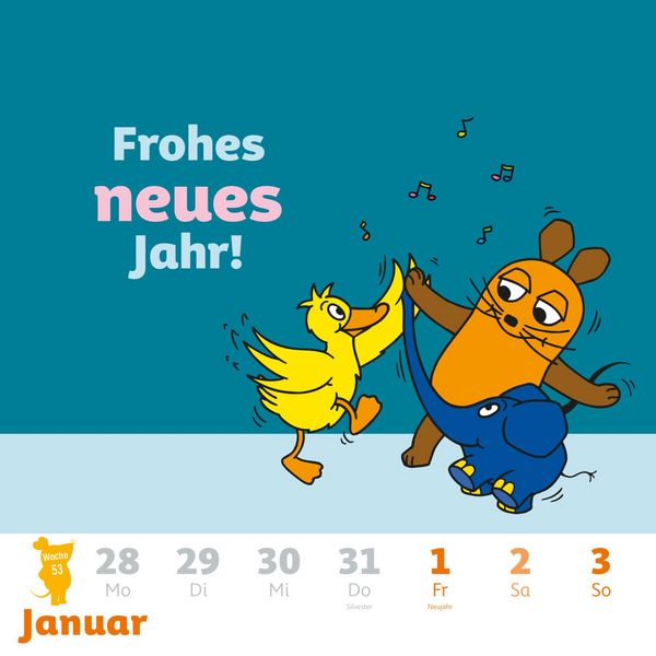 Produktbild: Der Kalender mit der Maus - Postkartenkalender 2027