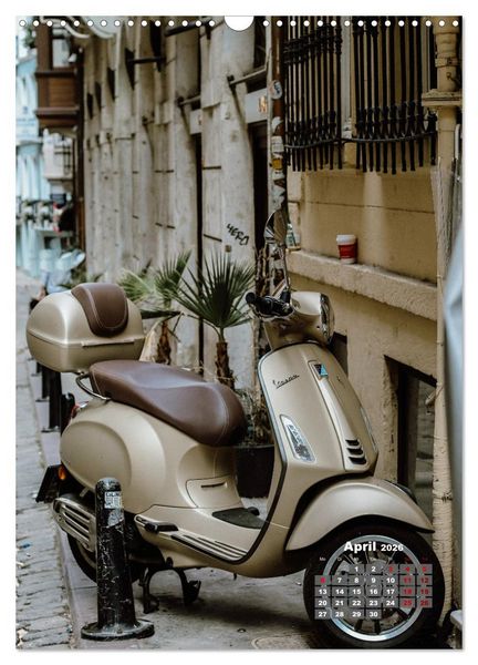 Produktbild: Die Liebe zur Vespa (Wandkalender 2026 DIN A3 hoch), CALVENDO Monatskalender