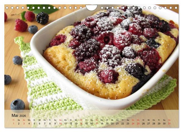 Produktbild: Mug Cakes, Minigugel, Tartelettes und andere kleine Kuchen (Wandkalender 2026 DIN A4 quer), CALVENDO Monatskalender