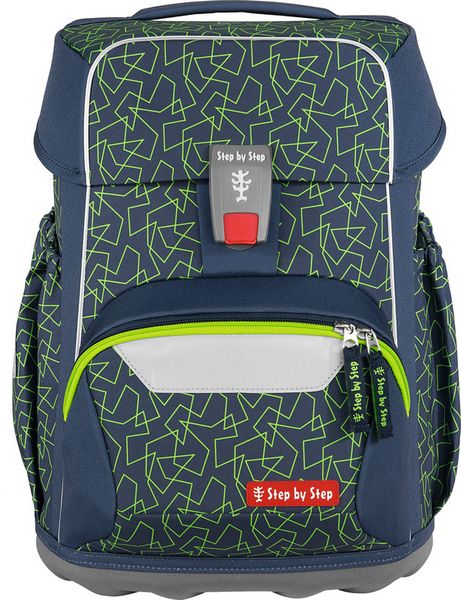 Produktbild: STEP BY STEP&reg; Schulrucksack-Set Basis 4teilig, Green Geometric