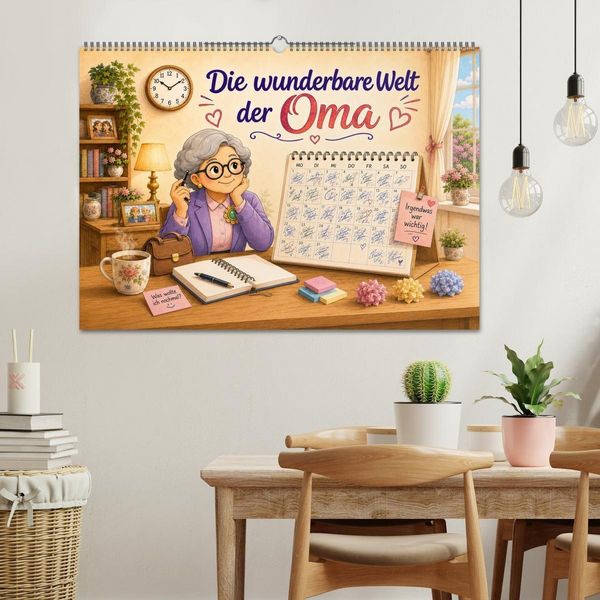 Produktbild: Die wunderbare Welt der Oma (Wandkalender 2027 DIN A2 quer), CALVENDO Monatskalender