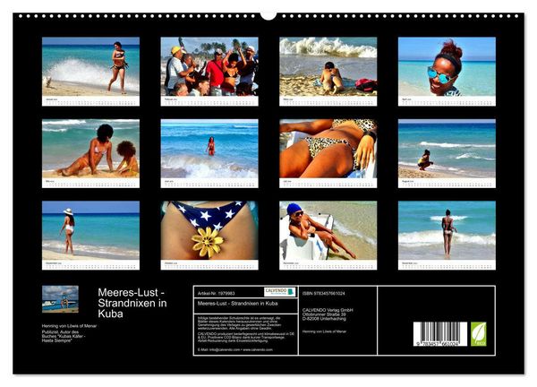 Produktbild: Meeres-Lust - Strandnixen in Kuba (hochwertiger Premium Wandkalender 2026 DIN A2 quer), Kunstdruck in Hochglanz