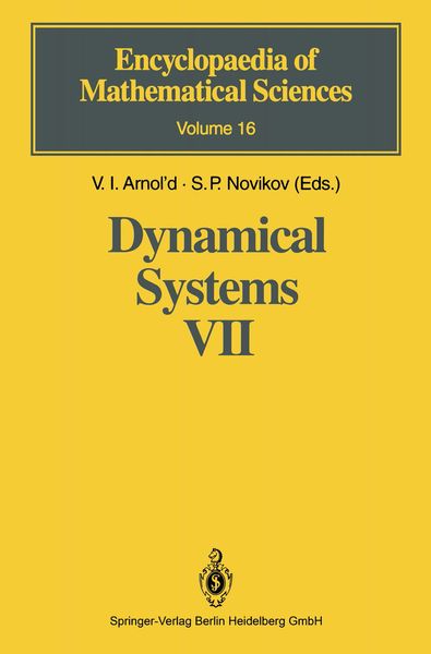 Produktbild: Dynamical Systems VII
