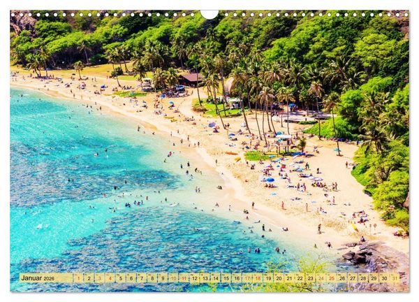 Produktbild: O'ahu - Eine Reise in das Herz von Hawaii (Wandkalender 2026 DIN A3 quer), CALVENDO Monatskalender