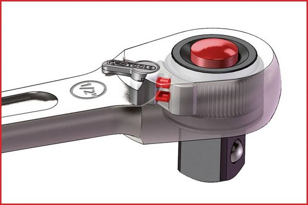 Produktbild: KS Tools 920.1290 920.1290 Umschaltknarre 1/2\" 245mm