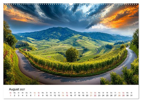 Produktbild: Deutschland - zwischen Bergen und Meeren (hochwertiger Premium Wandkalender 2027 DIN A2 quer), Kunstdruck in Hochglanz