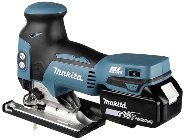 Produktbild: Makita Akku-Pendelhubstichs&auml;ge DJV181RTJ inkl. Akku, inkl. Ladeger&auml;t, inkl. Koffer 18 V 5.0 Ah Anzahl mitgelieferte Akkus 1