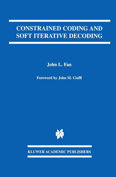 Produktbild: Constrained Coding and Soft Iterative Decoding