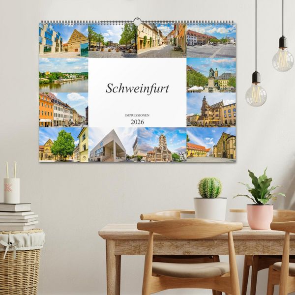 Produktbild: Schweinfurt Impressionen (Wandkalender 2026 DIN A2 quer), CALVENDO Monatskalender