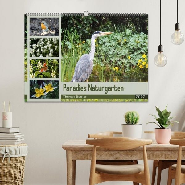 Produktbild: Paradies Naturgarten (Wandkalender 2027 DIN A2 quer), CALVENDO Monatskalender