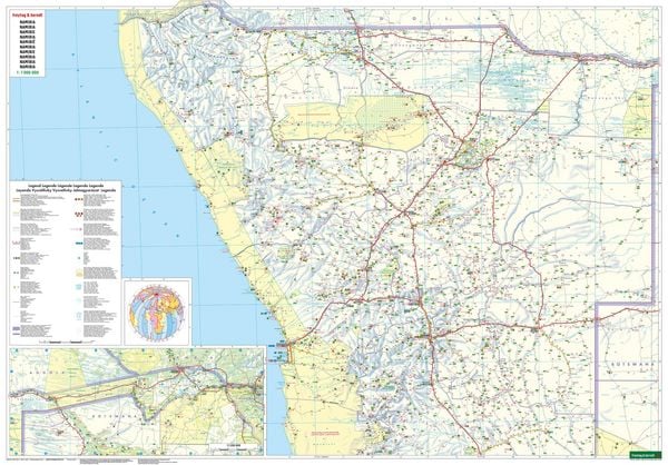 Produktbild: freytag & berndt Stra&szlig;enkarte Namibia 1:1 Mio.
