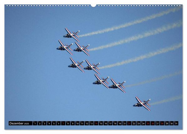 Produktbild: Augenblicke in der Luft: Patrouille de France (hochwertiger Premium Wandkalender 2025 DIN A2 quer), Kunstdruck in Hochglanz