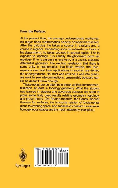 Produktbild: Lecture Notes on Elementary Topology and Geometry