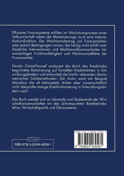 Produktbild: Kreditrationierung in Entwicklungsl&auml;ndern