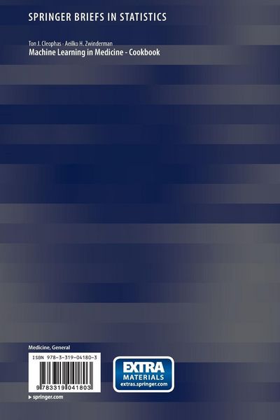 Produktbild: Machine Learning in Medicine - Cookbook