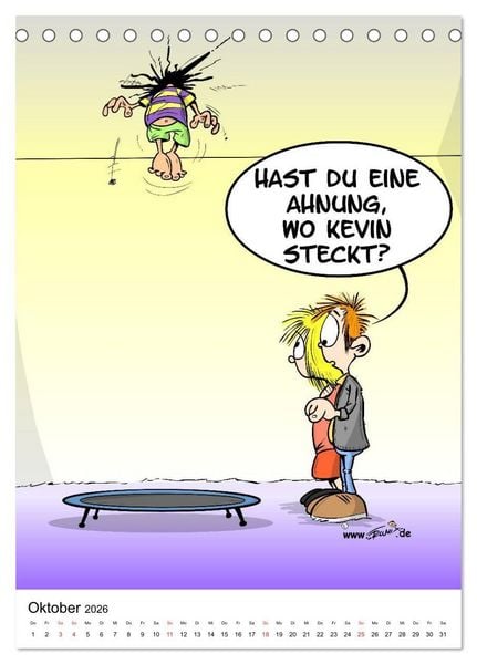 Produktbild: Trumix Cartoons - Nichts geht mehr (Tischkalender 2026 DIN A5 hoch), CALVENDO Monatskalender