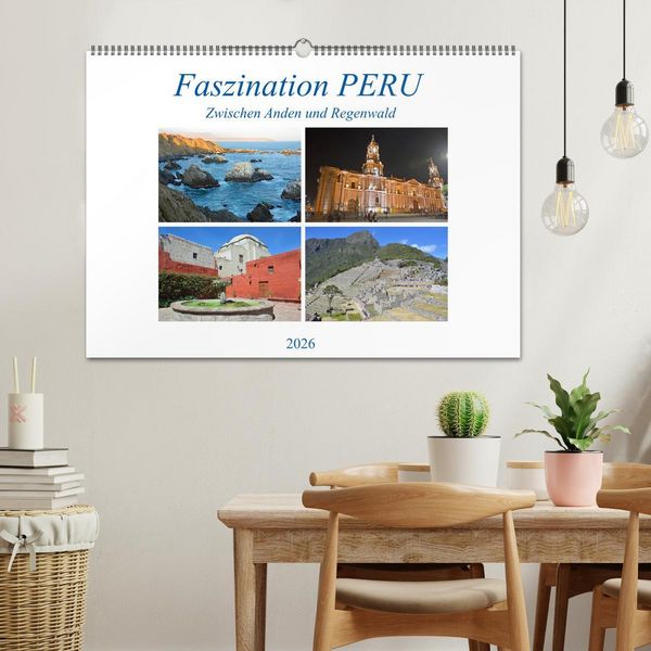 Produktbild: Faszination PERU, zwischen Anden und Regenwald (Wandkalender 2026 DIN A2 quer), CALVENDO Monatskalender
