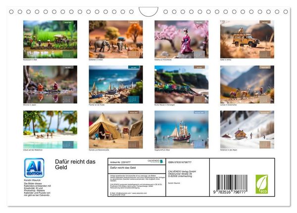 Produktbild: Daf&uuml;r reicht das Geld (Wandkalender 2027 DIN A4 quer), CALVENDO Monatskalender