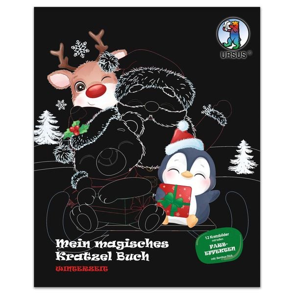 Produktbild: URSUS Mein magisches Kratzel Buch "Winterzeit"