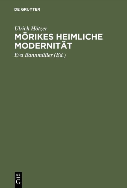 Produktbild: M&ouml;rikes heimliche Modernit&auml;t
