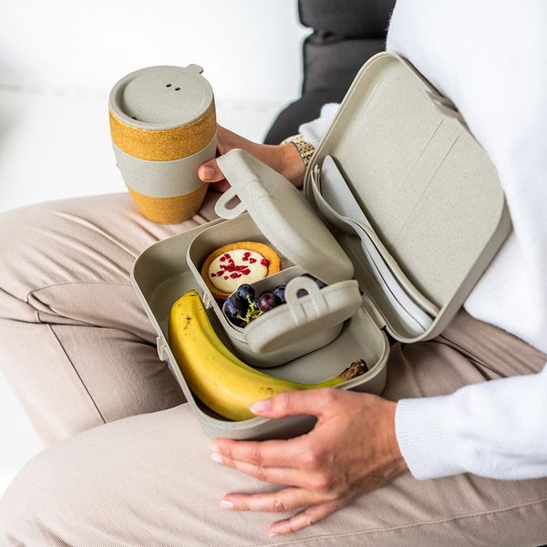 Produktbild: Koziol Lunchbox-Set + Besteck PASCAL Lunchbox-Set + Besteck PASCAL