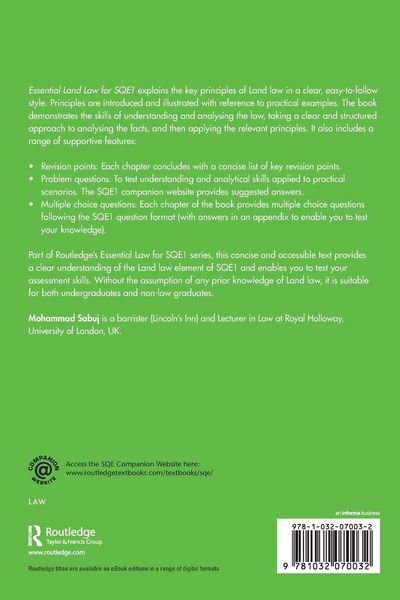 Produktbild: Essential Land Law for SQE1