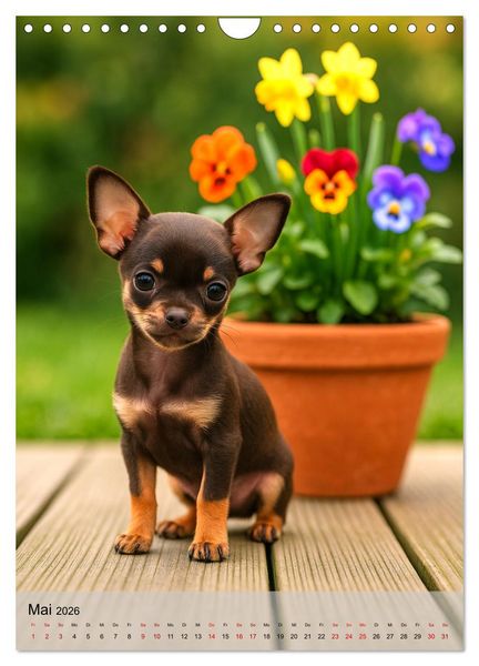 Produktbild: Chihuahua Diamonds &ndash; Magic Moments mit unseren sch&ouml;nsten Welpen aller Zeiten (Wandkalender 2026 DIN A4 hoch), CALVENDO Monatskalender