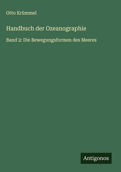 Produktbild: Handbuch der Ozeanographie