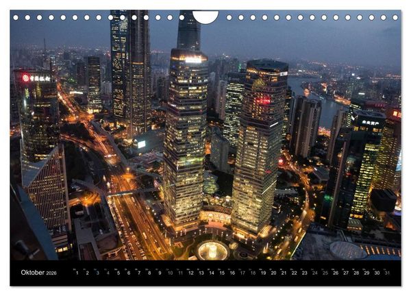 Produktbild: SHANGHAI - ohne Filter (Wandkalender 2026 DIN A4 quer), CALVENDO Monatskalender