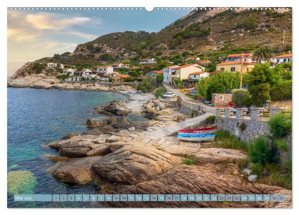 Produktbild: Trauminsel Elba: Mediterranes Paradies f&uuml;r Romantiker (hochwertiger Premium Wandkalender 2026 DIN A2 quer), Kunstdruck in Hochglanz
