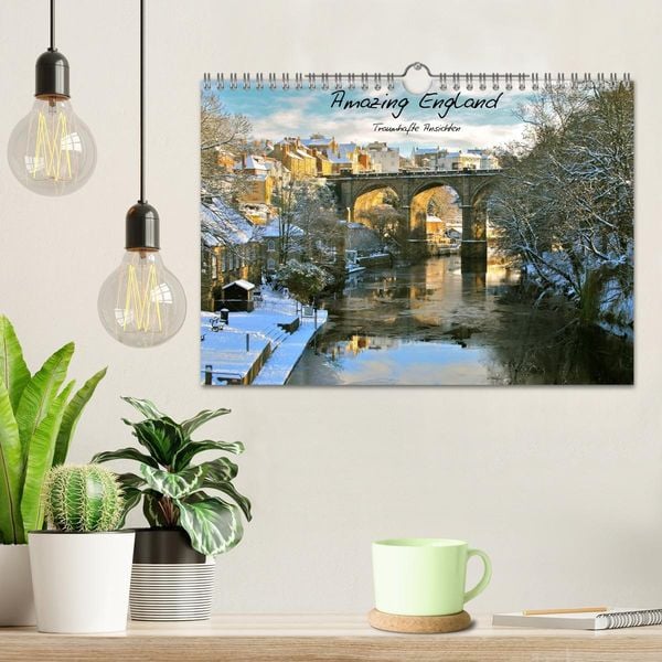 Produktbild: Amazing England - England's sch&ouml;nste Seiten (Wandkalender 2026 DIN A4 quer), CALVENDO Monatskalender