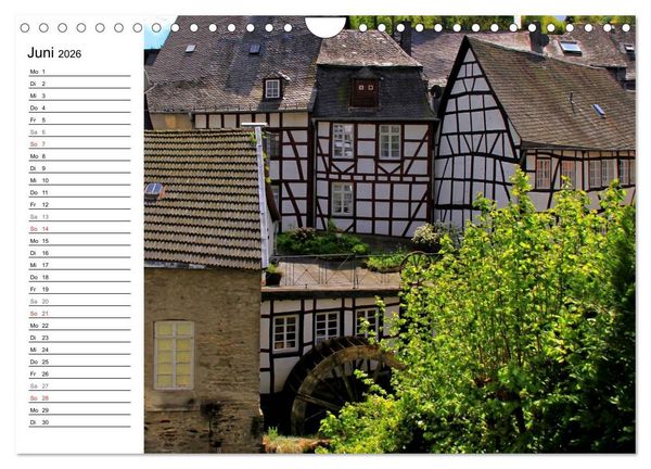 Produktbild: Eine Perle in der Eifel - Monschau (Wandkalender 2026 DIN A4 quer), CALVENDO Monatskalender