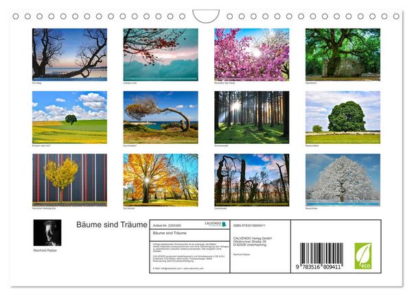 Produktbild: B&auml;ume sind Tr&auml;ume (Wandkalender 2027 DIN A4 quer), CALVENDO Monatskalender