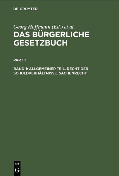 Produktbild: Allgemeiner Teil. Recht der Schuldverh&auml;ltnisse. Sachenrecht