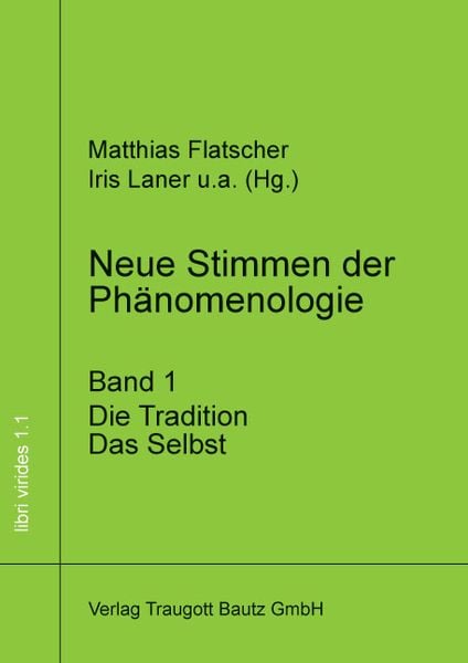 Produktbild: Neue Stimmen der Ph&auml;nomenologie, Band 1