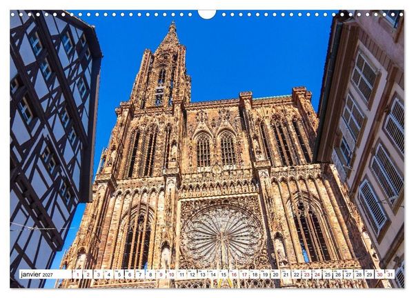 Produktbild: Les cath&eacute;drales fran&ccedil;aises &ndash; Des chefs-d'&oelig;uvre de l&rsquo;architecture gothique (Calendrier mural 2027 DIN A3 vertical), CALVENDO calendrier mensuel