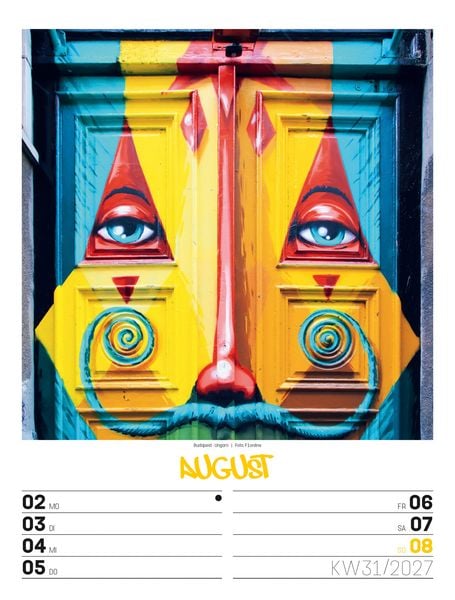 Produktbild: Street Art Wochenplaner Kalender 2027