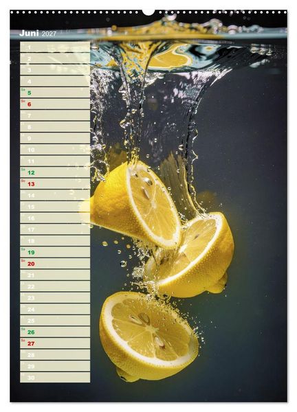 Produktbild: Erfrischendes Obst (Wandkalender 2027 DIN A2 hoch), CALVENDO Monatskalender