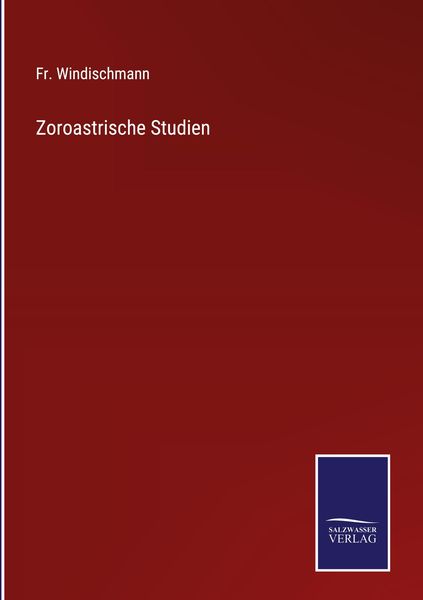 Produktbild: Zoroastrische Studien