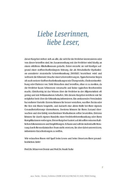 Expertenwissen: Fettleber