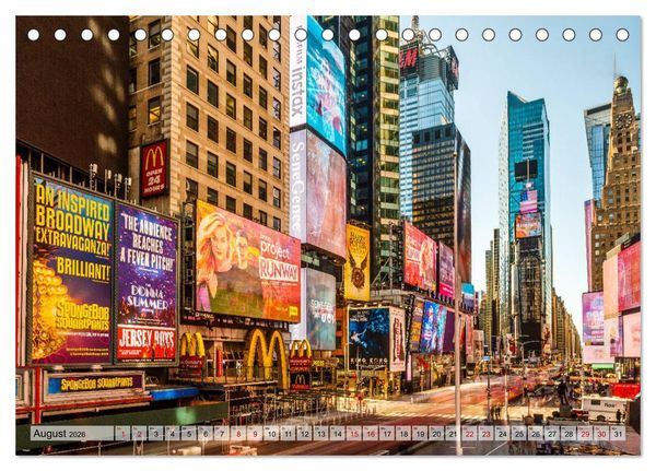 Produktbild: New York - United States of America (Tischkalender 2026 DIN A5 quer), CALVENDO Monatskalender