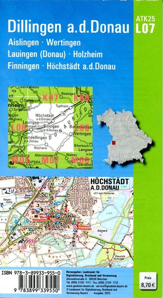 Produktbild: Dillingen a.d.Donau 1 : 25 000