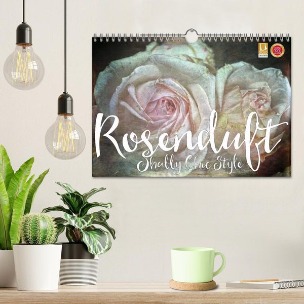 Produktbild: Rosenduft Shabby Chic Style (Wandkalender 2026 DIN A4 quer), CALVENDO Monatskalender